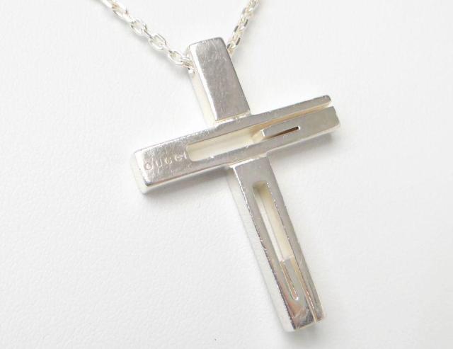 グッチ Gモチーフ クロス 十字架 ネックレス ペンダント SV925【送料無料】 < ブランド グッチ Gモチーフ クロス 十字架 ネックレス ペンダント SV925【送料無料】 < ブランドの