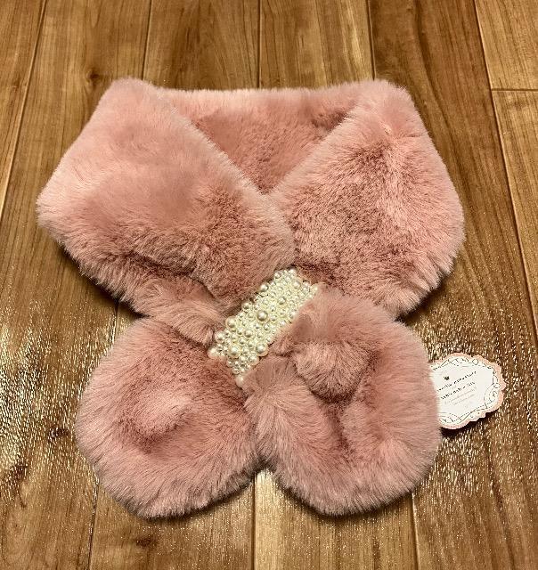 新品未使用☆パール付きファーティペットピンク < 女性ファッション  新品未使用☆パール付きファーティペットピンク  < 女性ファッションの