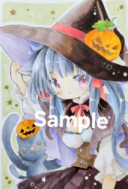 イラスト原画:ハロウィン黒猫魔女ちゃん < アニメ/コミック/キャラクター  イラスト原画:ハロウィン黒猫魔女ちゃん < アニメ/コミック/キャラクターの