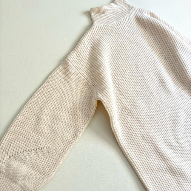 ◆美品◆オペークドットクリップ◆厚手リブニットロングワンピース◆アイボリー◆M < 女性ファッション ◆美品◆オペークドットクリップ◆厚手リブニットロングワンピース◆アイボリー◆M < 女性ファッションの