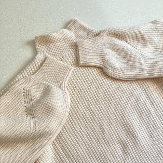 ◆美品◆オペークドットクリップ◆厚手リブニットロングワンピース◆アイボリー◆M < 女性ファッション ◆美品◆オペークドットクリップ◆厚手リブニットロングワンピース◆アイボリー◆M < 女性ファッションの