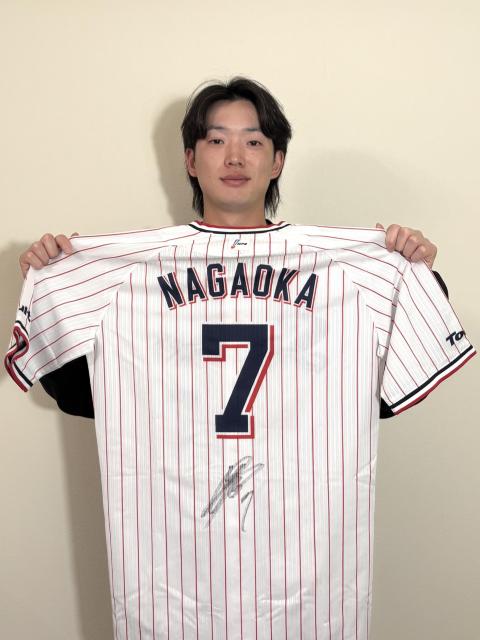 #7 長岡 秀樹選手 2024年シーズン実着用直筆サイン入りユニフォーム(12/16(火)トークショーチケット付き) < レジャー/スポーツ #7 長岡 秀樹選手 2024年シーズン実着用直筆サイン入りユニフォーム(12/16(火)トークショーチケット付き) < レジャー/スポーツの