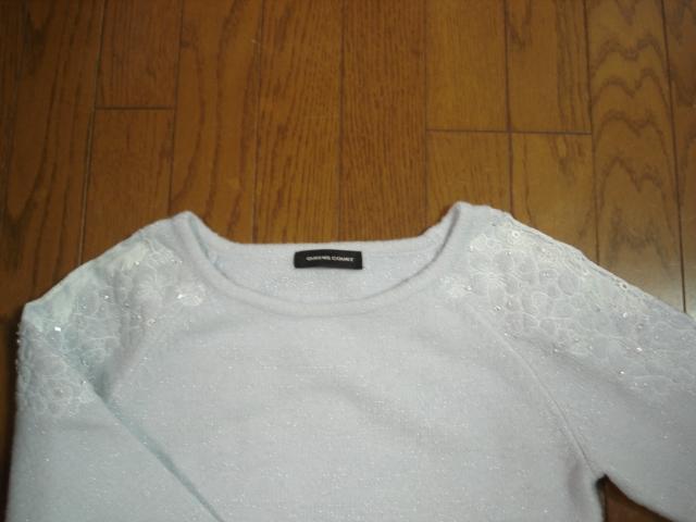★クイーンズコート QUEENS COURT 肩刺繍デザインニット★超激安! < ブランド ★クイーンズコート QUEENS COURT 肩刺繍デザインニット★超激安! < ブランドの