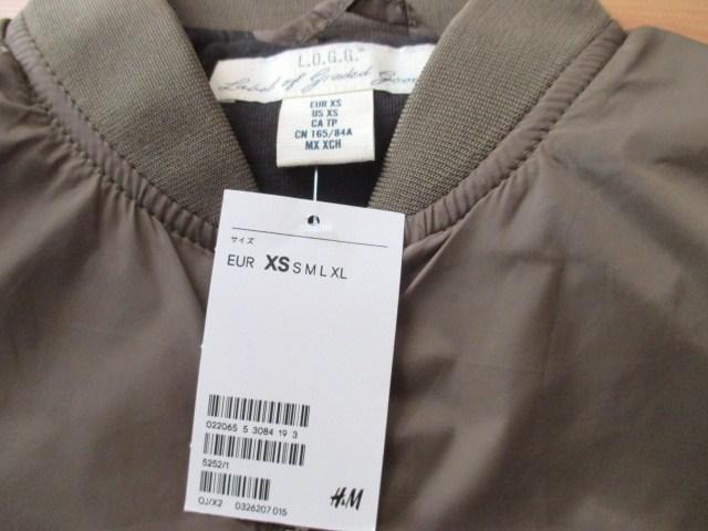 ☆H&M/エイチアンドエム フライトジャケット/MA-1/メンズ/XS☆新品 < ブランド ☆H&M/エイチアンドエム フライトジャケット/MA-1/メンズ/XS☆新品 < ブランドの