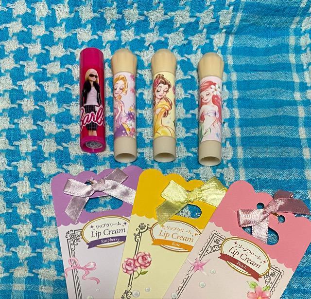 リップクリーム スォッチのみ Barbie アリエル ベル ラプンツェル < 香水/コスメ/ネイル  リップクリーム スォッチのみ Barbie アリエル ベル ラプンツェル  < 香水/コスメ/ネイルの