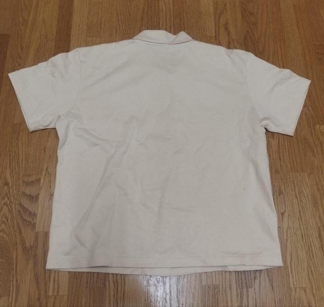 ヴィンテージ 無印良品 ベージュ スキンカラー Tシャツ素材 開襟シャツ < 女性ファッション  ヴィンテージ 無印良品 ベージュ スキンカラー Tシャツ素材 開襟シャツ < 女性ファッションの