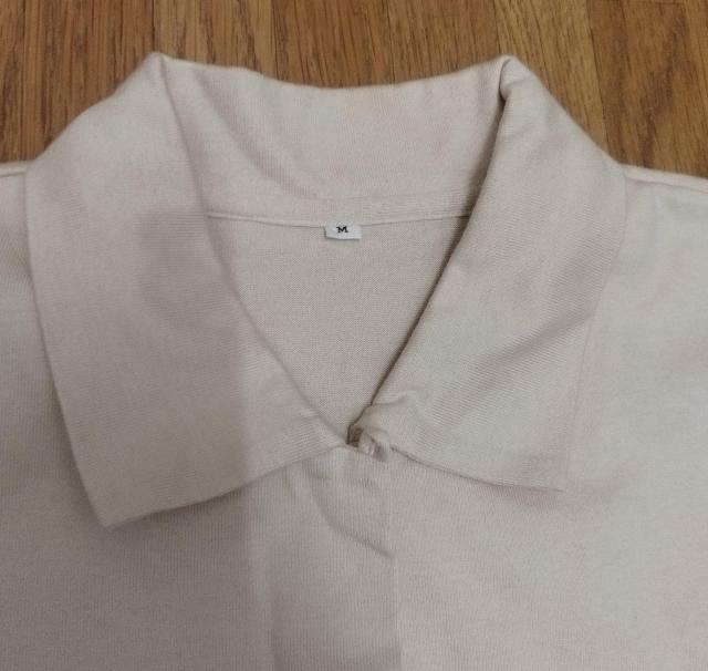 ヴィンテージ 無印良品 ベージュ スキンカラー Tシャツ素材 開襟シャツ < 女性ファッション  ヴィンテージ 無印良品 ベージュ スキンカラー Tシャツ素材 開襟シャツ < 女性ファッションの