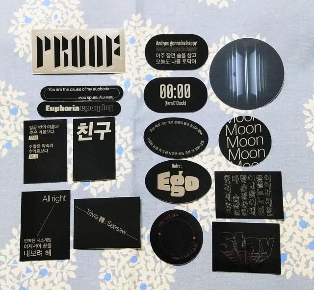 �R���v���[�g�ς݁�PROOF EXHIBITION] LUCKY DRAW  �X�e�b�J�[�Z�b�g �� �^�����g�O�b�Y�� 