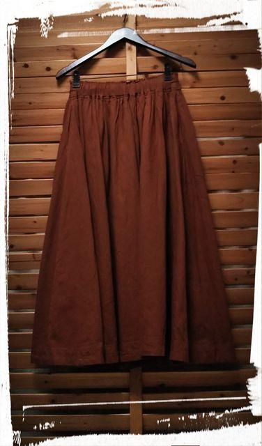 *studio CLIP* コットンリネン シャンブレー ロングSK 新品 レンガ < ブランド *studio CLIP* コットンリネン シャンブレー ロングSK 新品 レンガ < ブランドの