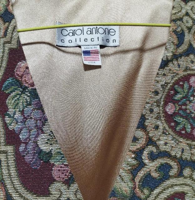 Carol Antone collection USA コブラン織り ベスト < 女性ファッション  Carol Antone collection USA コブラン織り ベスト < 女性ファッションの