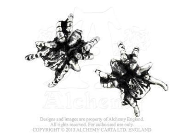 Alchemy Gothic Black Widow Studs - Pair  jANZT[/v 