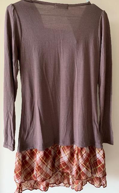 新品タグ付き モカ色チェック柄ワンピ < 女性ファッション 新品タグ付き モカ色チェック柄ワンピ < 女性ファッションの