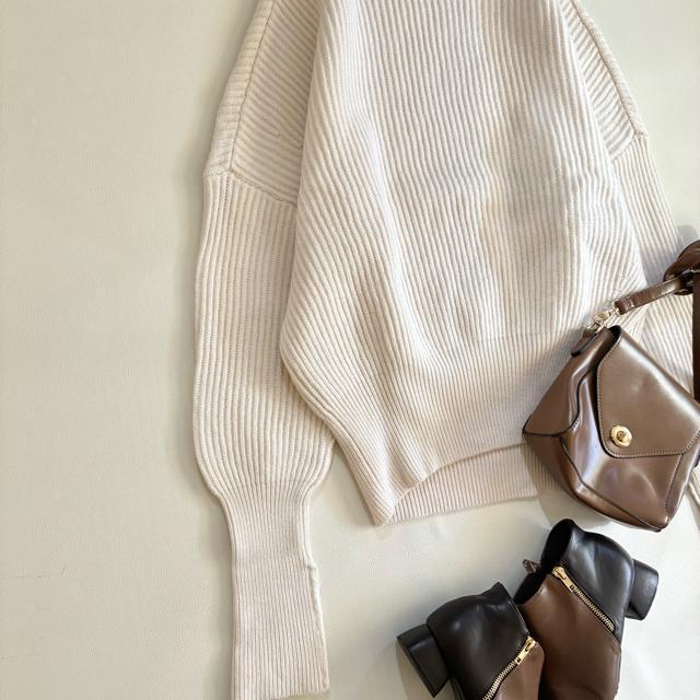 ◆美品◆5.8万◆ドゥーズィエムクラス◆ボトルネックニット◆白アイボリー◆M相当 < 女性ファッション ◆美品◆5.8万◆ドゥーズィエムクラス◆ボトルネックニット◆白アイボリー◆M相当 < 女性ファッションの