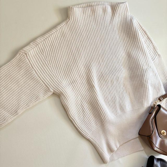 ◆美品◆5.8万◆ドゥーズィエムクラス◆ボトルネックニット◆白アイボリー◆M相当 < 女性ファッション ◆美品◆5.8万◆ドゥーズィエムクラス◆ボトルネックニット◆白アイボリー◆M相当 < 女性ファッションの