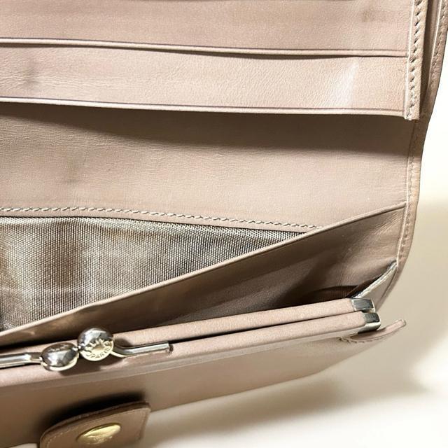 美品 CELINE マカダム 長財布 がま口 レザー ブラウン 財布 M06 < ブランド 美品 CELINE マカダム 長財布 がま口 レザー ブラウン 財布 M06 < ブランドの