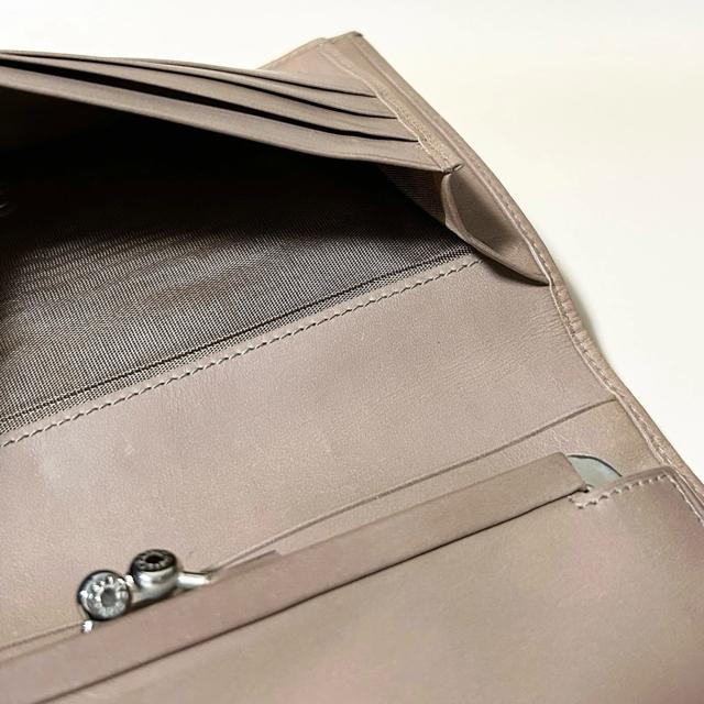 美品 CELINE マカダム 長財布 がま口 レザー ブラウン 財布 M06 < ブランド 美品 CELINE マカダム 長財布 がま口 レザー ブラウン 財布 M06 < ブランドの