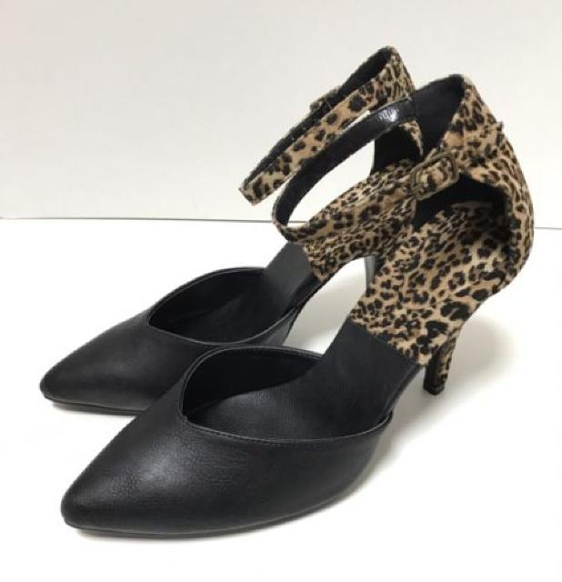(24.5)アンクルストラップ〓ポインテッドトゥ〓テーパード×黒〓美品 < 女性ファッション (24.5)アンクルストラップ〓ポインテッドトゥ〓テーパード×黒〓美品 < 女性ファッションの