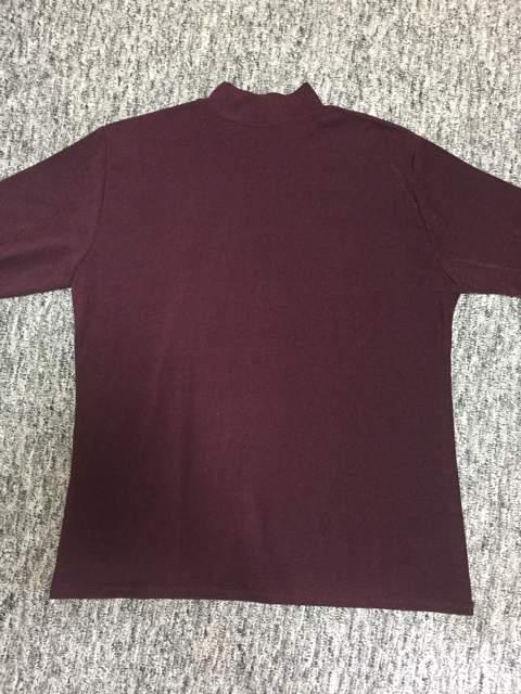 ワインレッド クルーネック 伸び伸びカットソー 7分丈 < 女性ファッション  ワインレッド クルーネック 伸び伸びカットソー 7分丈 < 女性ファッションの