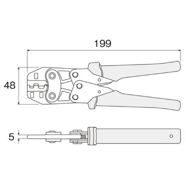 ホーザン(HOZAN) 圧着工具サイズCE1/2/5 P-736 < ペット/手芸/園芸  ホーザン(HOZAN) 圧着工具サイズCE1/2/5 P-736 < ペット/手芸/園芸の