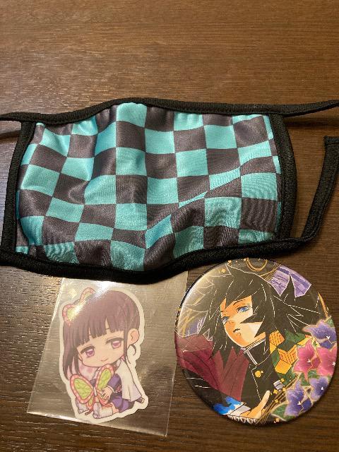 鬼滅の刃のシール色々。冨岡義勇の缶バッジ、マスク < アニメ/コミック/キャラクター  鬼滅の刃のシール色々。冨岡義勇の缶バッジ、マスク < アニメ/コミック/キャラクターの