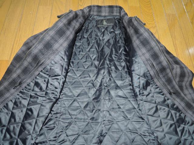 HYSTERIC GLAMOUR ヒステリックグラマー チェックネル ジャケット S 黒灰 ウール バッファロー < ブランド  HYSTERIC GLAMOUR ヒステリックグラマー チェックネル ジャケット S 黒灰 ウール バッファロー < ブランドの