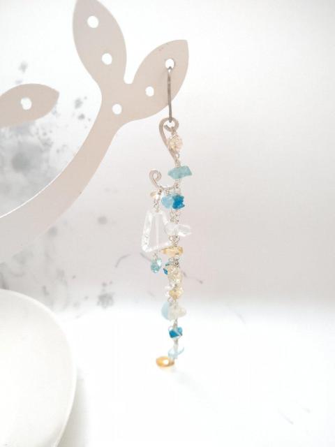 *夏色の片耳用ロングピアス*silver 22044 < 女性アクセサリー/時計 *夏色の片耳用ロングピアス*silver 22044 < 女性アクセサリー/時計の