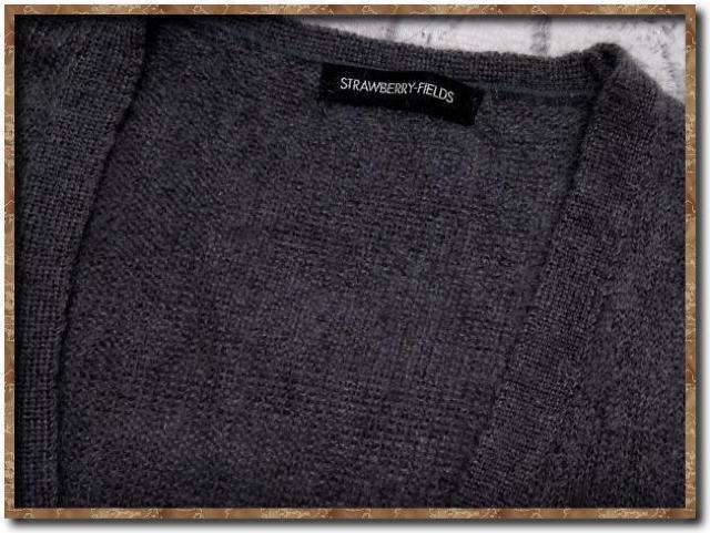 ストロベリーフィールズ Vネックモヘヤニット 濃グレー < ブランド ストロベリーフィールズ Vネックモヘヤニット 濃グレー < ブランドの