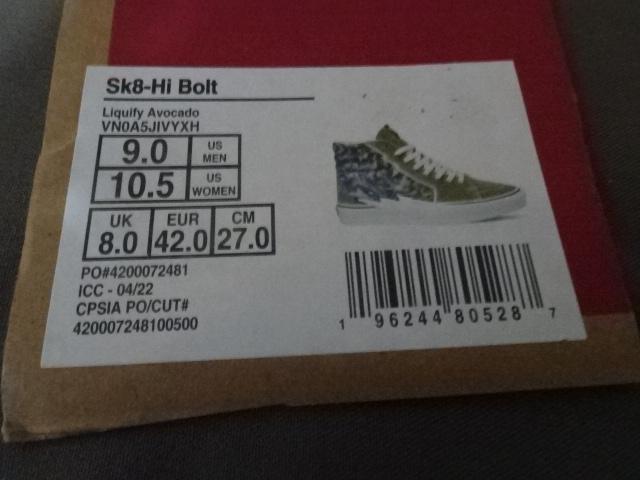USA限定 Vans SK8-Hi Bolt キャンバス&スウェード27.0a < ブランド  USA限定 Vans SK8-Hi Bolt キャンバス&スウェード27.0a < ブランドの