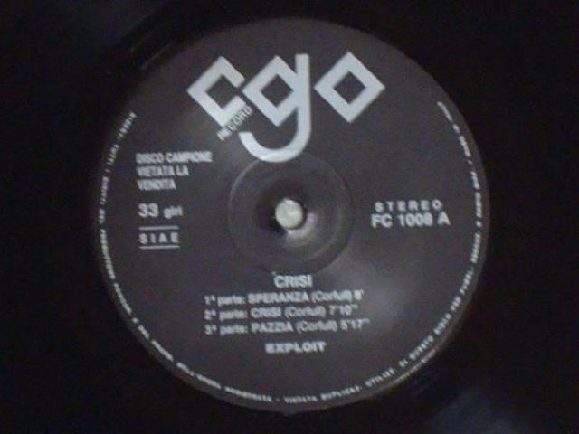Crisi / EXPLOIT 89NĔLP  CD/DVD/rfI 