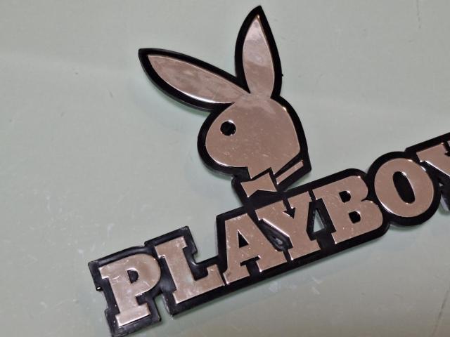 ●懐かしのPLAYBOY プレイボーイ 軽量ABS製 凹凸仕様 CH/BLACK エンブレム 新品 < 自動車/バイク ●懐かしのPLAYBOY プレイボーイ 軽量ABS製 凹凸仕様 CH/BLACK エンブレム 新品 < 自動車/バイク
