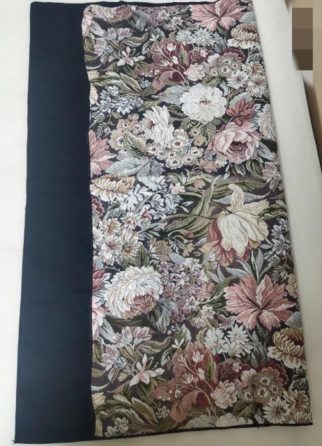 コブラン織り花柄布、木製ハンドル、エンジコード 手作り手提げバッグキット < ペット/手芸/園芸  コブラン織り花柄布、木製ハンドル、エンジコード 手作り手提げバッグキット < ペット/手芸/園芸の