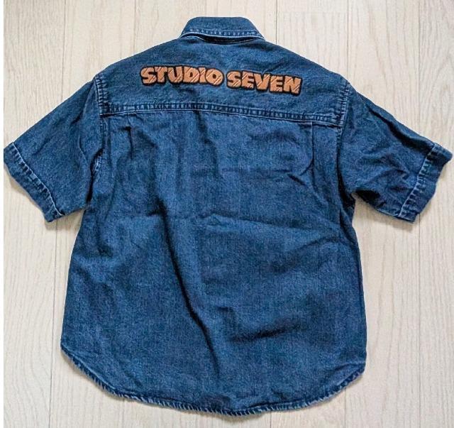 110★GU★ジーユー★STUDIO SEVEN★男女兼用デニムシャツ★新品★送料無料 < キッズ/ベビー  110★GU★ジーユー★STUDIO SEVEN★男女兼用デニムシャツ★新品★送料無料 < キッズ/ベビーの