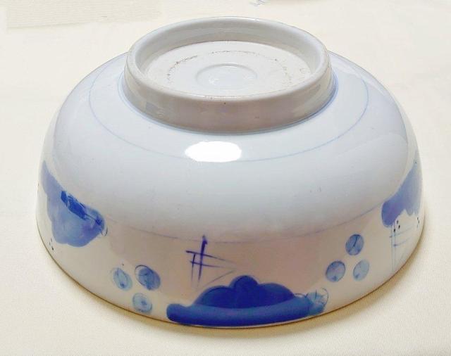 江戸時代? 有田焼 染付輪花 直径24cm 大鉢 盛鉢 < インテリア/ライフ 江戸時代? 有田焼 染付輪花 直径24cm 大鉢 盛鉢 < インテリア/ライフの