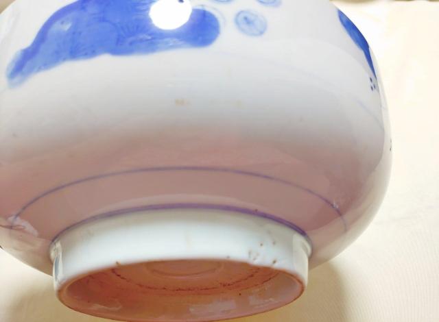 江戸時代? 有田焼 染付輪花 直径24cm 大鉢 盛鉢 < インテリア/ライフ 江戸時代? 有田焼 染付輪花 直径24cm 大鉢 盛鉢 < インテリア/ライフの