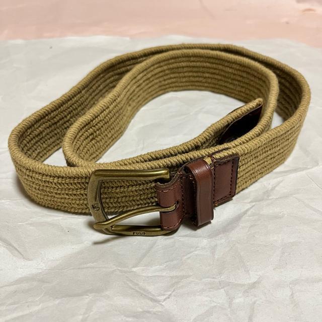 【POLO RALPH LAUREN】 メッシュ / カジュアルベルト / 茶 < ブランド 【POLO RALPH LAUREN】 メッシュ / カジュアルベルト / 茶 < ブランドの