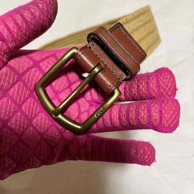 【POLO RALPH LAUREN】 メッシュ / カジュアルベルト / 茶 < ブランド 【POLO RALPH LAUREN】 メッシュ / カジュアルベルト / 茶 < ブランドの
