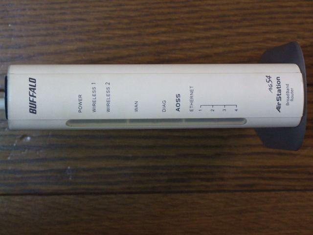 バッファロー 無線ルーター「WER-AMG54」中古! < PC本体/周辺機器  バッファロー 無線ルーター「WER-AMG54」中古! < PC本体/周辺機器の