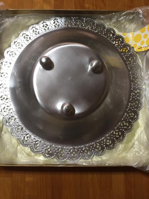 262.新品☆脚付多目的皿☆パールシルバー < インテリア/ライフ  262.新品☆脚付多目的皿☆パールシルバー < インテリア/ライフの