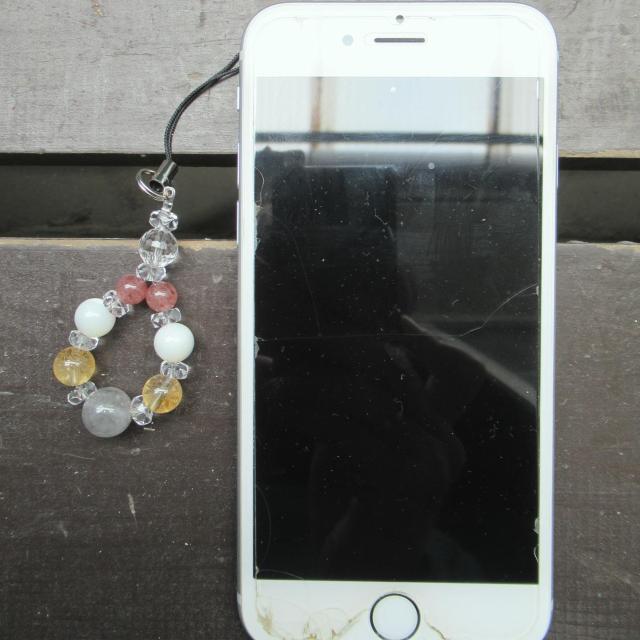 クラウディークォーツxシトリンxマザーオブパールxモスコバイトストラップ 天然石 パワーストーン < 家電/AV クラウディークォーツxシトリンxマザーオブパールxモスコバイトストラップ 天然石 パワーストーン < 家電/AVの