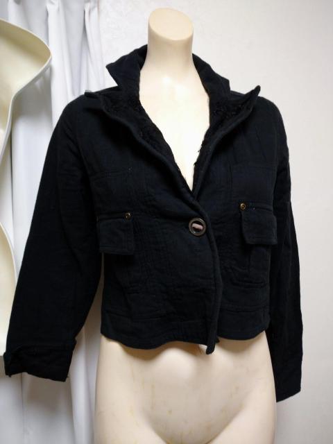 薄手 襟・袖レース ジャケット < 女性ファッション  薄手 襟・袖レース ジャケット  < 女性ファッションの