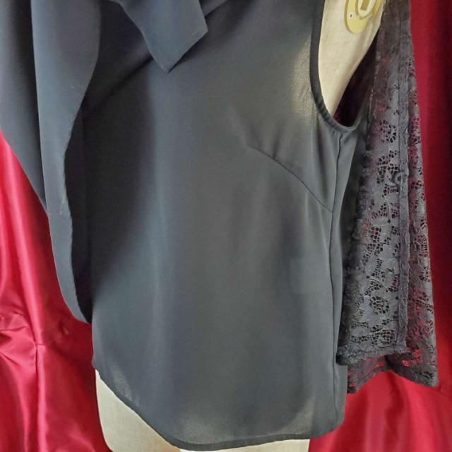 込み★一見シンプル・・前後違うレースマント付き!カットソー★38★ < 女性ファッション  込み★一見シンプル・・前後違うレースマント付き!カットソー★38★ < 女性ファッションの