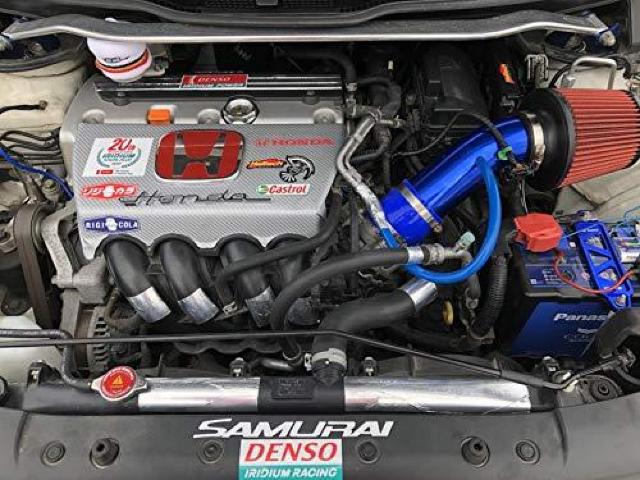アルミ製エアインテークパイプ エアクリーナー付 ブルー < 自動車/バイク アルミ製エアインテークパイプ エアクリーナー付 ブルー < 自動車/バイク