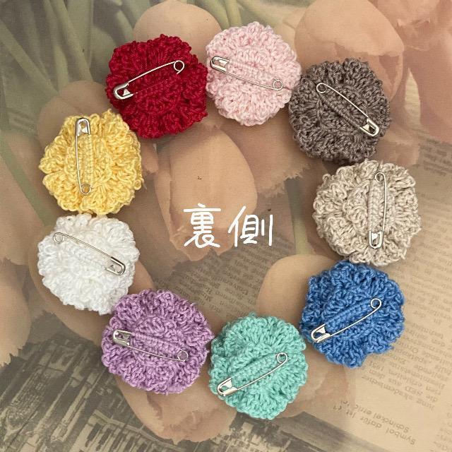 ハンドメイド♪レース編みお花モチーフのブローチ < 女性ファッション  ハンドメイド♪レース編みお花モチーフのブローチ < 女性ファッションの