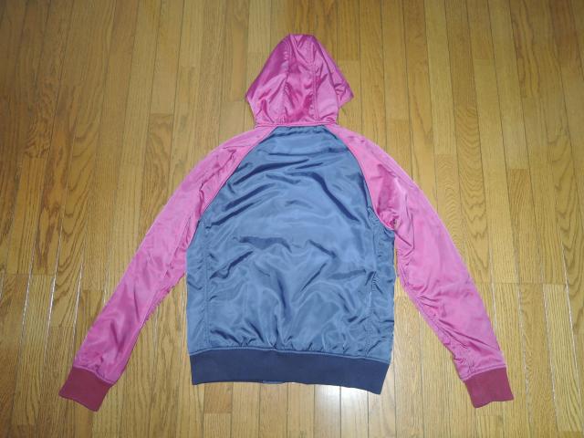HYSTERIC GLAMOUR ヒステリックグラマー 裏地フリース ナイロン パーカー ジャケット M 紺 ガール柄 < ブランド  HYSTERIC GLAMOUR ヒステリックグラマー 裏地フリース ナイロン パーカー ジャケット M 紺 ガール柄 < ブランドの