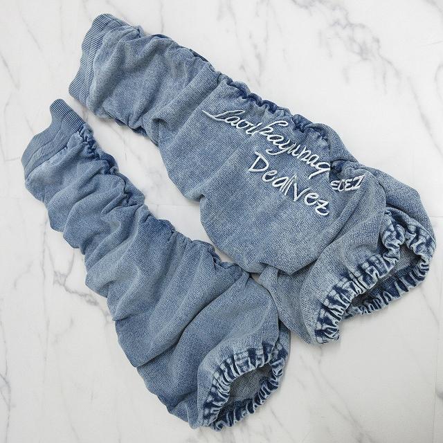 NEW最新Dealivez デニム レッグウォーマー ロゴ刺繍 美脚 脚長効果抜群 < 女性ファッション  NEW最新Dealivez デニム レッグウォーマー ロゴ刺繍 美脚 脚長効果抜群 < 女性ファッションの
