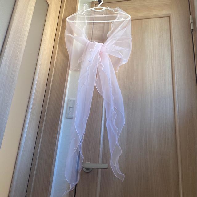ピンクシースルーストール/冠婚葬祭.結婚式.パーティー < 女性ファッション  ピンクシースルーストール/冠婚葬祭.結婚式.パーティー < 女性ファッションの