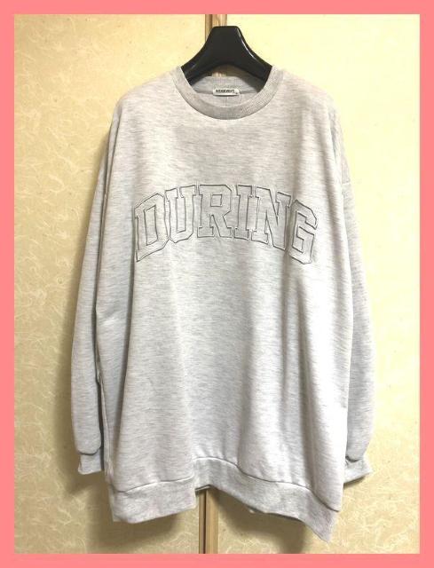 ☆今期新品☆ゆるカワ♪刺繍ビッグロゴオーバーサイズロングスウェットL☆ < 女性ファッション  ☆今期新品☆ゆるカワ♪刺繍ビッグロゴオーバーサイズロングスウェットL☆  < 女性ファッションの