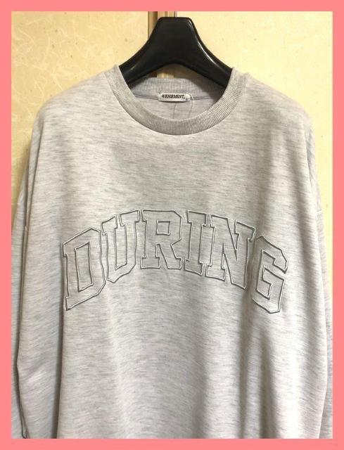 ☆今期新品☆ゆるカワ♪刺繍ビッグロゴオーバーサイズロングスウェットL☆ < 女性ファッション  ☆今期新品☆ゆるカワ♪刺繍ビッグロゴオーバーサイズロングスウェットL☆ < 女性ファッションの