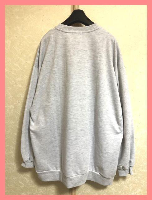 ☆今期新品☆ゆるカワ♪刺繍ビッグロゴオーバーサイズロングスウェットL☆ < 女性ファッション  ☆今期新品☆ゆるカワ♪刺繍ビッグロゴオーバーサイズロングスウェットL☆ < 女性ファッションの