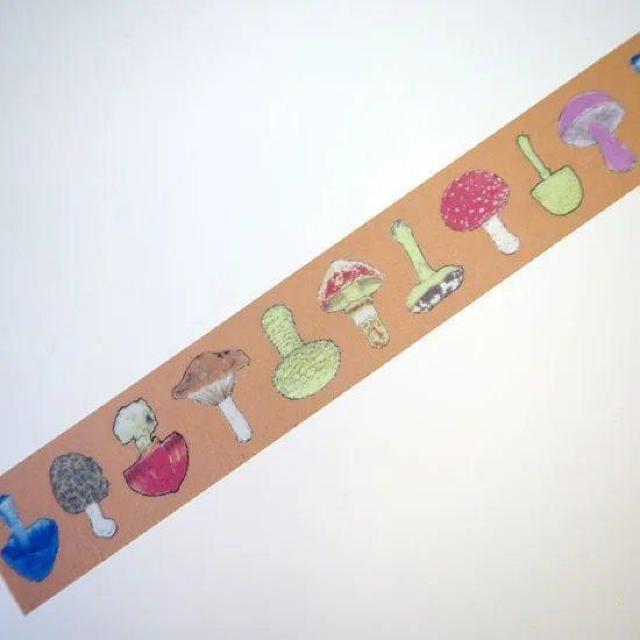 CAFE BON VOYAGE オリジナルマスキングテープ カラフルキノコ < インテリア/ライフ  CAFE BON VOYAGE オリジナルマスキングテープ カラフルキノコ < インテリア/ライフの